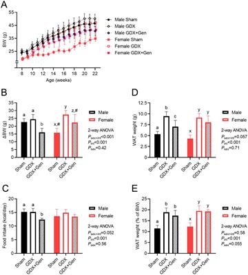 Genistein mitigates diet-induced obesity and metabolic dysfunctions in gonadectomized mice with some sex-differential effects